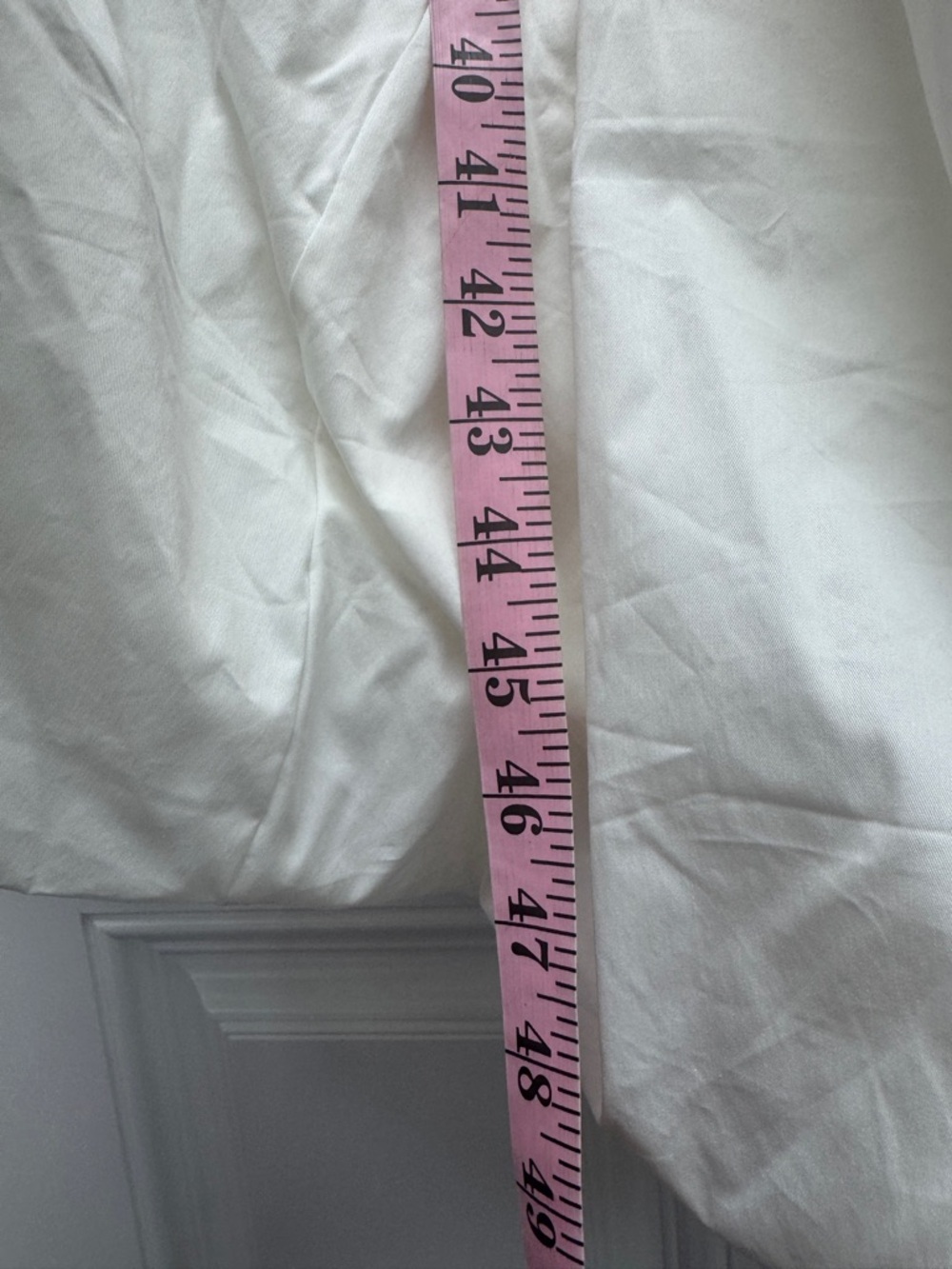 Amy Lynn Alexa Tie-Shoulder Midi Dress Poplin Drop Waist Bubble Skirt White - Picture 10 of 11